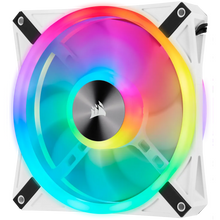 Load image into Gallery viewer, Corsair iCUE QL140 RGB 140mm PWM Dual Fan Kit with Lighting Node CORE, White, Width: 140 mm, Depth: 25 mm, Product colour: White
