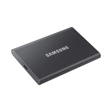 Load image into Gallery viewer, Samsung MU-PC1T0T Portable SSD T7, 1000 GB, USB Type-C, 3.2 Gen 2 (3.1 Gen 2), 1050 MB/s Read, 1000 MB/s Write, Password protection, Titan Grey
