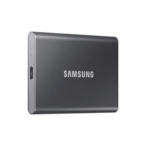 Samsung Portable SSD T7, 2000 GB, USB Type-C, 3.2 Gen 2 (3.1 Gen 2), 1050 MB/s Read Speed, 1000 MB/s Write Speed, Password protection, Titan Grey