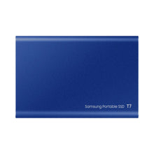 Load image into Gallery viewer, Samsung MU-PC2T0H Portable SSD T7, 2000GB, USB Type-C, 3.2 Gen2(3.1 Gen2), 1050MB/s Read speed, 1000MB/s Write speed, Password protection, Indigo Blue
