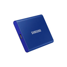 Load image into Gallery viewer, Samsung MU-PC2T0H Portable SSD T7, 2000GB, USB Type-C, 3.2 Gen2(3.1 Gen2), 1050MB/s Read speed, 1000MB/s Write speed, Password protection, Indigo Blue
