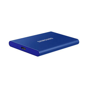 Samsung MU-PC2T0H Portable SSD T7, 2000GB, USB Type-C, 3.2 Gen2(3.1 Gen2), 1050MB/s Read speed, 1000MB/s Write speed, Password protection, Indigo Blue