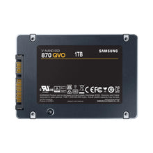 Load image into Gallery viewer, Samsung MZ-77Q1T0BW 1TB 870QVO 2.5&#39;&#39; SSD, Read speed 560 MB/s, Write speed 530 MB/s, Data transfer rate 6 Gbit/s, Component for PC/notebook
