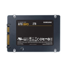 Load image into Gallery viewer, Samsung MZ-77Q2T0BW 2TB 870QVO 2.5&#39;&#39; SSD, Read speed 560 MB/s, Write speed 530 MB/s, Data transfer rate 6 Gbit/s, Component for PC/notebook
