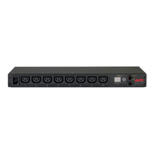 APC NetShelter Metered Rack PDU, 1U Horizontal mounting, Supports up to 12A at 208V and 10A at 230V, Features 8 IEC 60320 C13 outlets AP7820B