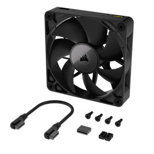 CORSAIR RX Series, iCUE LINK RX120, 120mm Fan, Single Pack, Noise level (high speed): 36 dB, Maximum airflow: 74.2 cfm, Product colour: Black