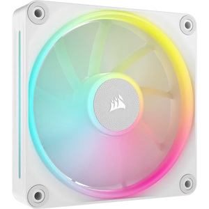 Corsair iCUE LINK LX120 RGB 120mm PWM Fan - Dual Light Loops – Requires iCUE LINK System Hub (Sold Separately) - White