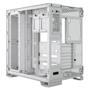 Corsair 6500D Airflow Tempered Glass Super Mid-Tower PC CASE; Supports BTF; White, Width: 328 mm, Depth: 481 mm, Height: 496 mm