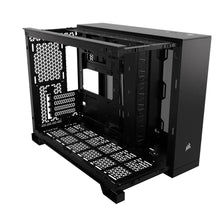 Load image into Gallery viewer, Corsair 2500D Airflow, Midi Tower Micro ATX Dual Chamber PC Case, 18 cm, 40 cm, Black, Dimensions - Width: 304 mm, Depth: 469 mm, Height: 376 mm
