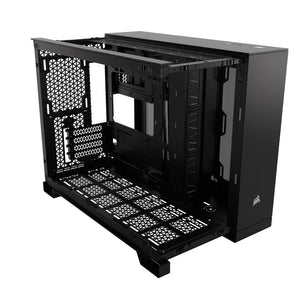 Corsair 2500D Airflow, Midi Tower Micro ATX Dual Chamber PC Case, 18 cm, 40 cm, Black, Dimensions - Width: 304 mm, Depth: 469 mm, Height: 376 mm