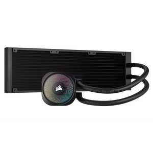 Corsair NAUTILUS 360 ARGB; 360mm Radiator; Liquid CPU Cooler, Width: 125 mm, Depth: 396 mm, Height: 125 mm. Product colour: Black