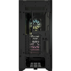 Corsair iCUE 5000X RGB Tempered Glass Mid-Tower PC CASE; Black