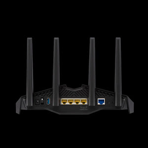 Asus RT-AX89X AX5400 Dual Band WiFi 6 Gaming Router; PS5 compatible; Mobile Game Mode; Asus AURA RGB; Mesh WiFi support; Gear Accelerator; Gaming WiFi