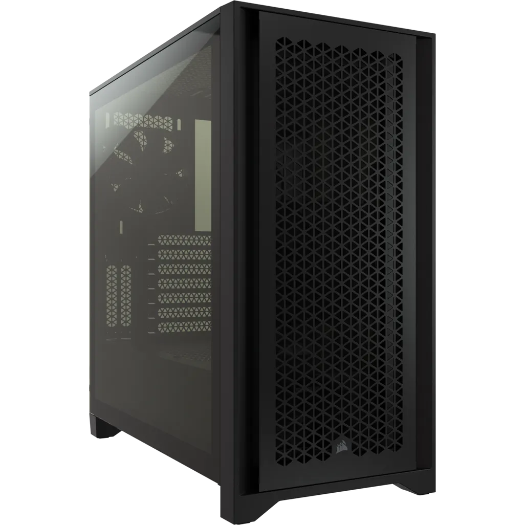 Corsair 4000D Airflow Tempered Glass Mid-Tower PC CASE; Black ATX, Width: 230 mm, Depth: 453 mm, Height: 466 mm