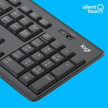 Load image into Gallery viewer, Logitech MK295 Silent Wireless keyboard and mouse Combo Desktop Silent GRAPHITE
