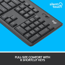 Load image into Gallery viewer, Logitech MK295 Silent Wireless keyboard and mouse Combo Desktop Silent GRAPHITE
