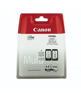 Canon Ink Cartridge Pg-445/446 Multipack Ip2840, Mg2440, Mg2540, Mg2540S, Mg2545, Mg2940, Mg3040, Mx494 - 8283B008Aa