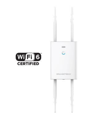 Grandstream Enterprise Outdoor WiFi 6 Long Range Access Point, 3.55Gbps, Dual-band 4x4:4 mu-MIMO, 750 client devices, 2.5Gbps LAN, Embedded Controller