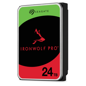 Seagate Ironwolf Pro ST24000NT002 24TB 3.5'' HDD NAS Drives 7200 RPM; SATA 6GB/s Interface; 256MB Cache;550TB/Year; Unlimited Bays