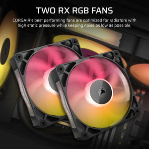 Corsair iCUE Link TITAN 240 RX RGB Liquid CPU Cooler – RX120 RGB Fans – Fits Intel LGA 1851/1700; AMD AM5/AM4 – iCUE Link System