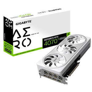 GIGABYTE Graphics nVidia GeForce RTX 4070Ti Super AERO OC - 16G GDDR6X HDMIx1/DP x3