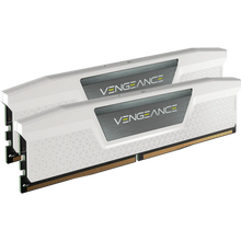 Load image into Gallery viewer, Corsair VENGEANCE 32GB (2 x 16GB) DDR5 DRAM 5200MHz C40 Memory Kit, 40-40-40-77, 1.25V, White, 288-pin DIMM, CAS latency: 40, ECC, Component for: PC
