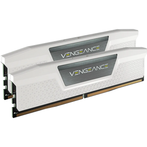Corsair VENGEANCE 32GB (2 x 16GB) DDR5 DRAM 5200MHz C40 Memory Kit, 40-40-40-77, 1.25V, White, 288-pin DIMM, CAS latency: 40, ECC, Component for: PC