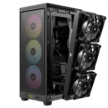 Load image into Gallery viewer, Corsair 2000D RGB ICUE Airflow Tempered Glass ITX-Tower, PC CASE, Black, AF Slim fans/SF PSU only, 2.5&quot; HDD, Width 200 mm, Depth 271 mm, Height 458 mm
