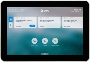 Poly TC8 Touch Controller 875J0AA, compatible with Poly video solutions, including Poly Studio X video bars and Poly G7500