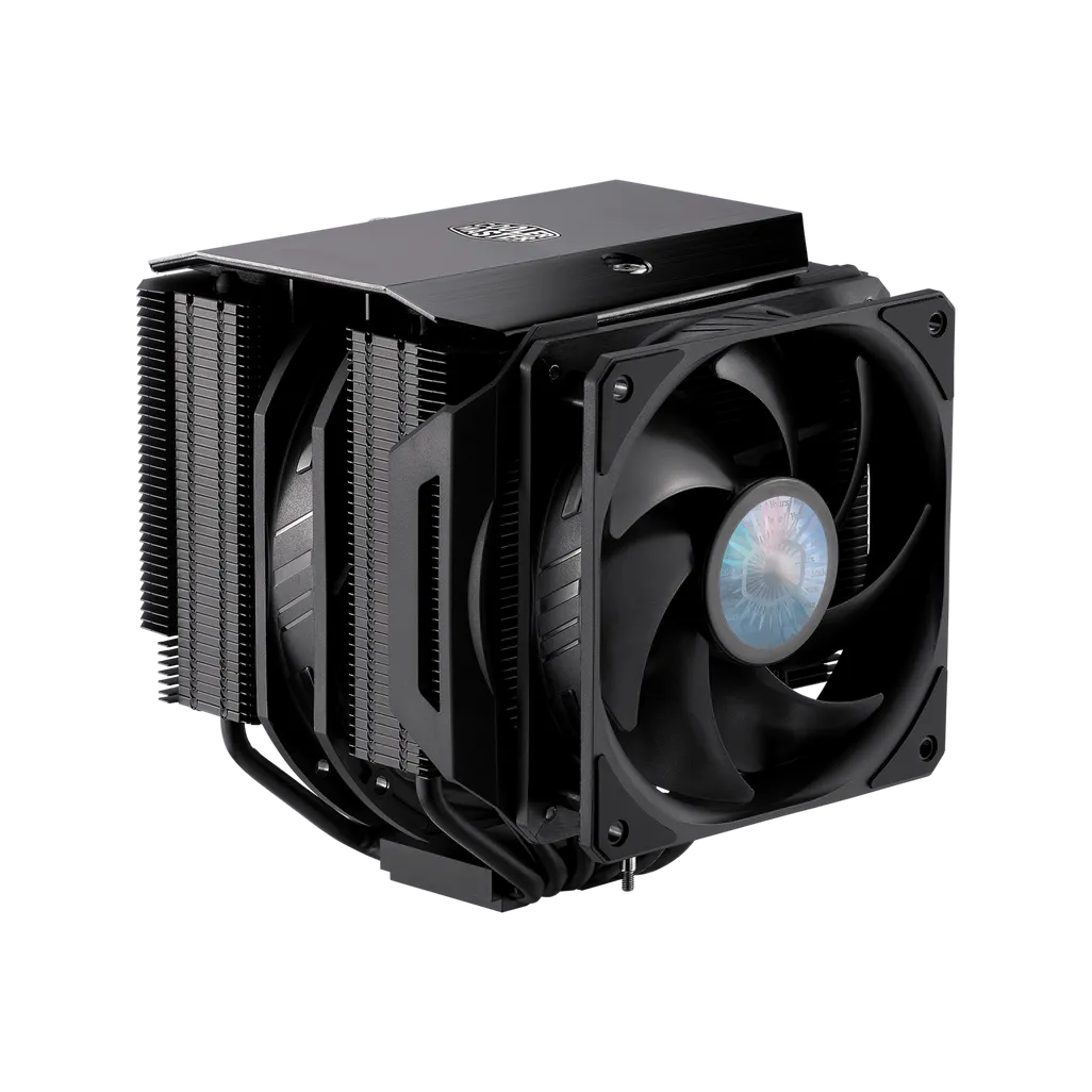 Cooler Master MasterAir MA624 Stealth CPU Air Cooler, Width: 153.2 mm, Depth: 144.9 mm, Height: 160 mm, Product colour: Black