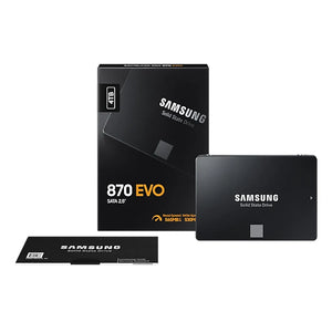 Samsung MZ-77E4T0BW 870 EVO 4TB 2.5'' SATA SSD, 560 MB/s Read speed, 530 MB/s Write speed, 6 Gbit/s Data transfer rate, Component for PC