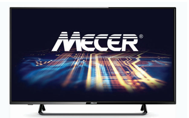 MECER - 43-Inch Full HD LED CCTV Monitor with Built-in Media Player & Speakers, Includes Pedestal