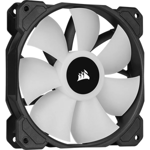 Corsair SP120 RGB ELITE; 120mm RGB LED Fan with AirGuide, Triple Pack with Lighting Node CORE, Fan diameter 12 cm, Voltage: 6 - 13.2 V, Colour: Black