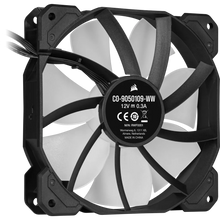 Load image into Gallery viewer, Corsair SP120 RGB ELITE; 120mm RGB LED Fan with AirGuide, Triple Pack with Lighting Node CORE, Fan diameter 12 cm, Voltage: 6 - 13.2 V, Colour: Black
