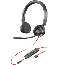 Load image into Gallery viewer, Poly Blackwire 3325 Stereo Usb-C Headset +3.5Mmp +Usb-C/A 8X221AA
