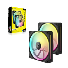 Load image into Gallery viewer, CORSAIR LX RGB Series; iCUE LINK LX140 RGB; 140mm Fan; Dual Pack; iCUE LINK System Hub Included
