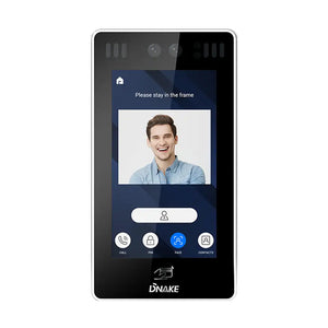 Dnake 7" Android Doorhpone With Facial Recognition, 7“ TFT LCD, 1024 × 600 pixel, Supports SIP 2.0, Liveness detection, Surface mounted, IP65 rated