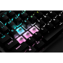 Load image into Gallery viewer, Corsair K70 RGB TKL Mechanical Gaming Keyboard; Backlit RGB LED; Cherry MX Speed Keyswitches; Black
