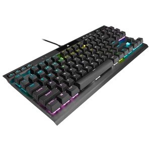 Corsair K70 RGB TKL Mechanical Gaming Keyboard; Backlit RGB LED; Cherry MX Speed Keyswitches; Black