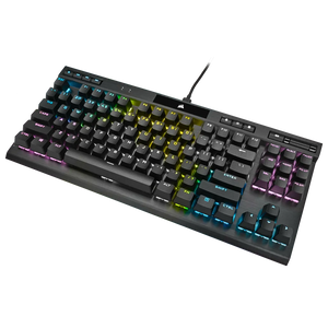 Corsair K70 RGB TKL Mechanical Gaming Keyboard; Backlit RGB LED; Cherry MX Speed Keyswitches; Black