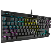 Load image into Gallery viewer, Corsair K70 RGB TKL Mechanical Gaming Keyboard; Backlit RGB LED; Cherry MX Speed Keyswitches; Black
