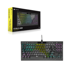 Load image into Gallery viewer, Corsair K70 RGB TKL Mechanical Gaming Keyboard; Backlit RGB LED; Cherry MX Speed Keyswitches; Black
