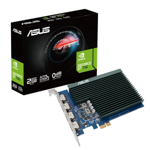 ASUS Graphics Card/NVIDIA/PCIe2.0/2GB GDDR5/4xHDMI/300w/ 14.8x10.5x1.8cm. - PCIe X1 Slot