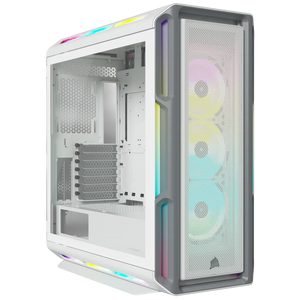 Corsair iCUE 5000T RGB Tempered Glass Mid-Tower PC CASE; White