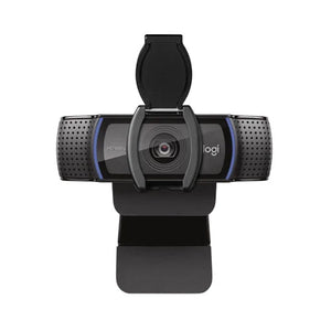 Logitech C920e 1080p Webcam, Black, integrated omnidirectional dual microphones, compatible with MS Teams and Zoom, Ideal dFOV for individual users