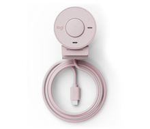Load image into Gallery viewer, Logitech Brio 300 Full Hd 1080P Webcam Rose 1080p webcam with auto light correction, noise-reducing mic, and USB-C connectivity 960-001448
