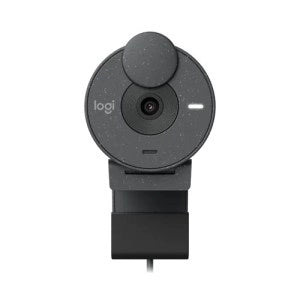 Logitech Brio 305 Full HD 1080p Business Webcam, USB-C - Graphite, Natural video quality, Noise-reducing microphone, Integrated privacy shutter