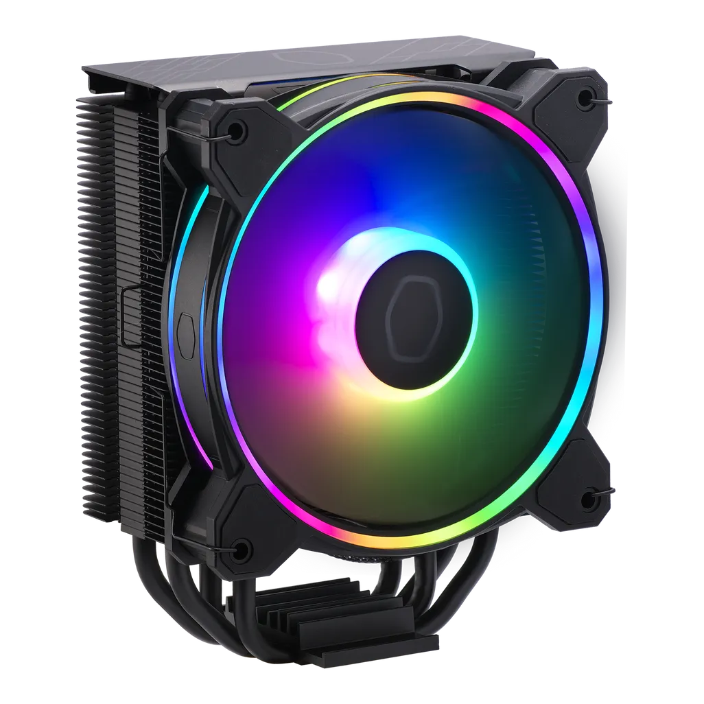 Cooler Master Hyper 212 Halo Black CPU Air Cooler, Width: 73 mm, Depth: 124 mm, Height: 154 mm, Product colour: Black