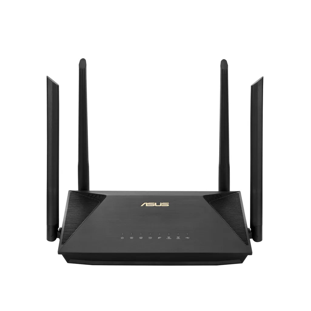 AX1800 Dual Band WiFi 6 (802.11ax) Router supporting MU-MIMO and OFDMA technology; with AiProtection Classic network securit