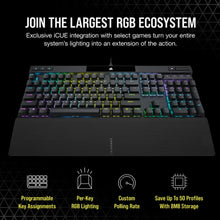 Load image into Gallery viewer, CORSAIR K70 RGB PRO Mechanical Gaming Keyboard - CHERRY MX SPEED Silver Keyswitches - Black
